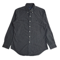 Ralph Lauren Black & white Checked Vintage 90's Long Sleeve Shirt UK Men's M