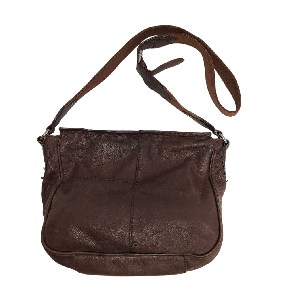 Radley Brown Zip Leather Medium Shoulder Bag Uk Women's Size 11" x 12"