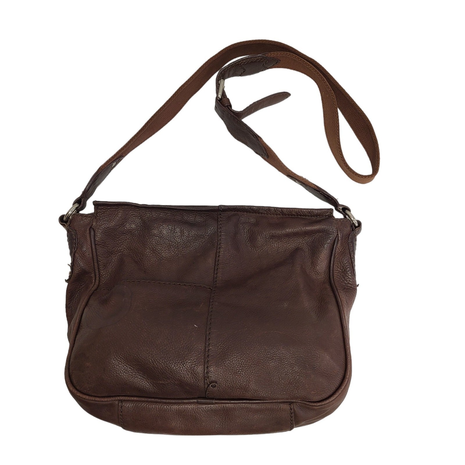Radley Brown Zip Leather Medium Shoulder Bag Uk Women's Size 11" x 12"