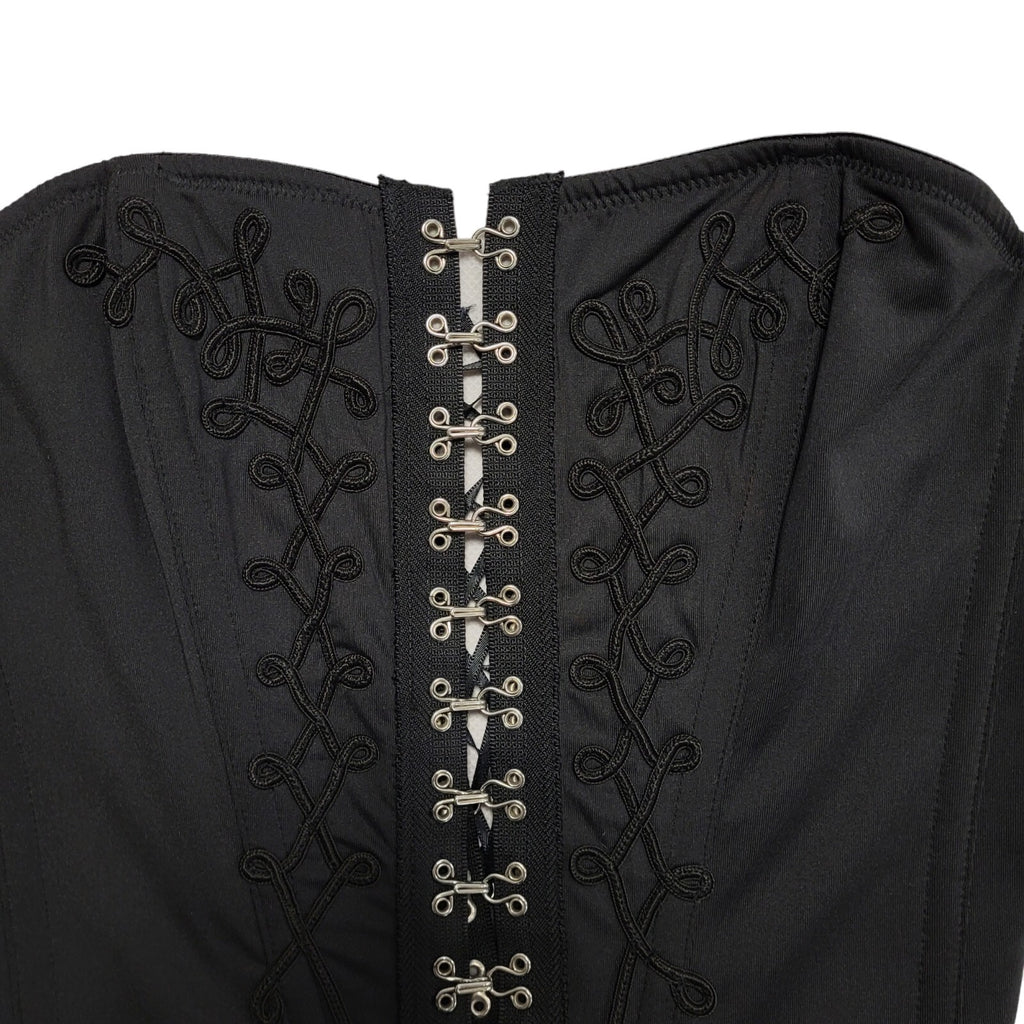 6ixty 8ight Vintage 90's Black Ruched Strapless Bandeau Top Uk Women's 12-14
