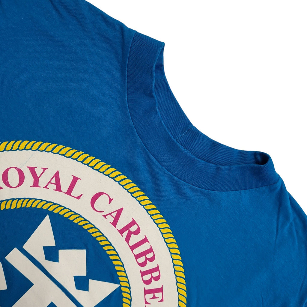 Vintage 90s Blue Royal Caribbean  Single Stitch T-Shirt Mens 3XL