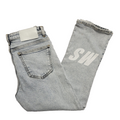 MSGM Vintage Y2k Light Blue 3/4 Length Jeans Womens UK Size 10 W28 L24
