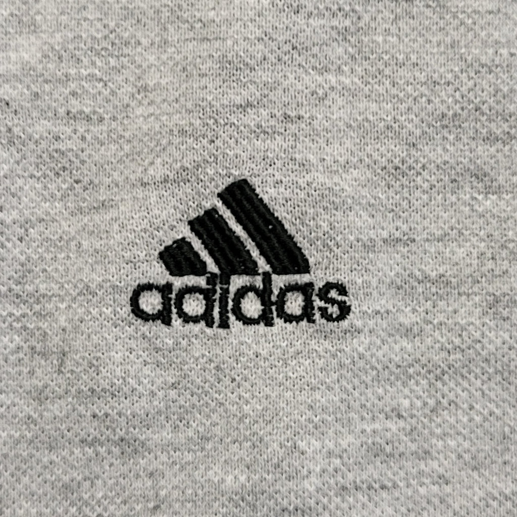 Adidas Vintage 90s Grey Polo Shirt Uk Men's Size Large