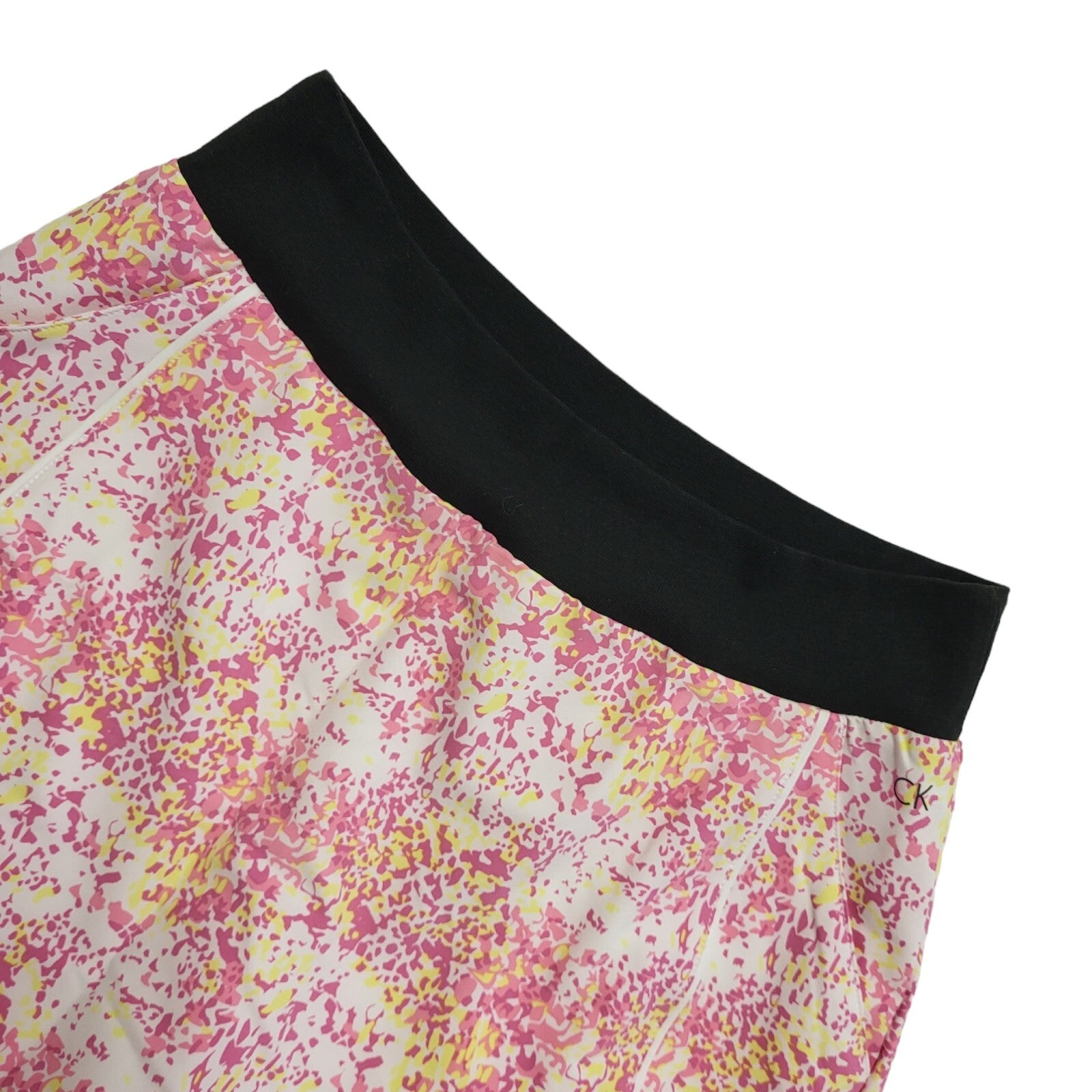 Calvin Klein Vintage 90's Pink & Yellow Golf Skort Womens UK Size 10