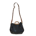 Laura Ashley Black  Leather Zipped Shoulder Bag Uk Women's Size 10" x 13"