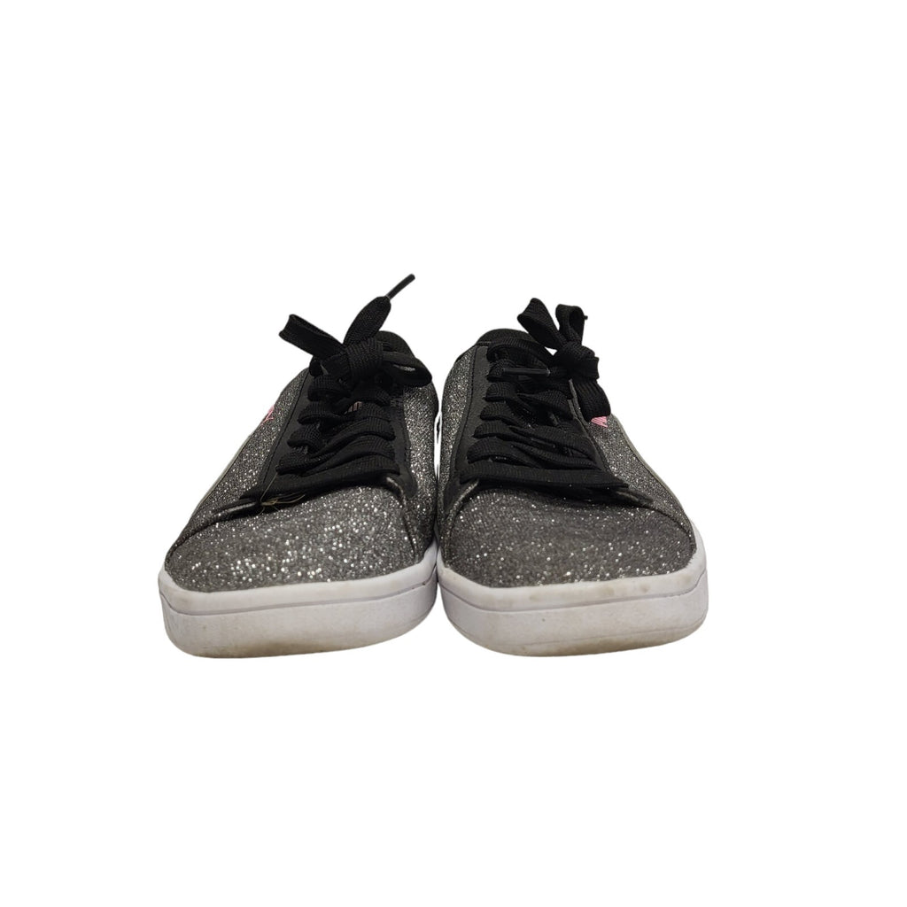 Puma Smash v2 Glitz Glam Jr 367377 Silver Women's Trainers Uk 4.5