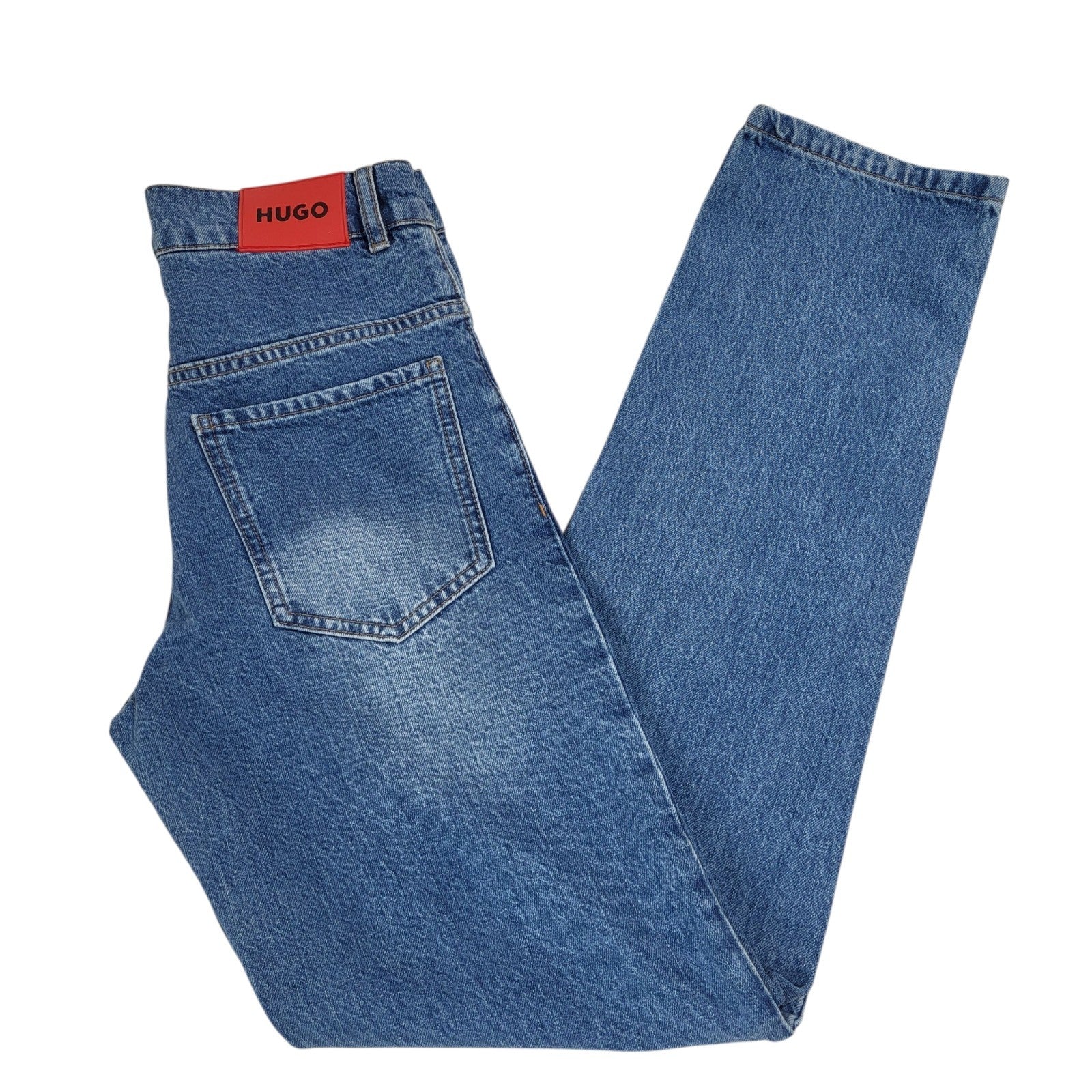 Hugo Boss 1677 Jeans Dark Blue Slim Straight Denim Uk Men's Size XS W28 L30