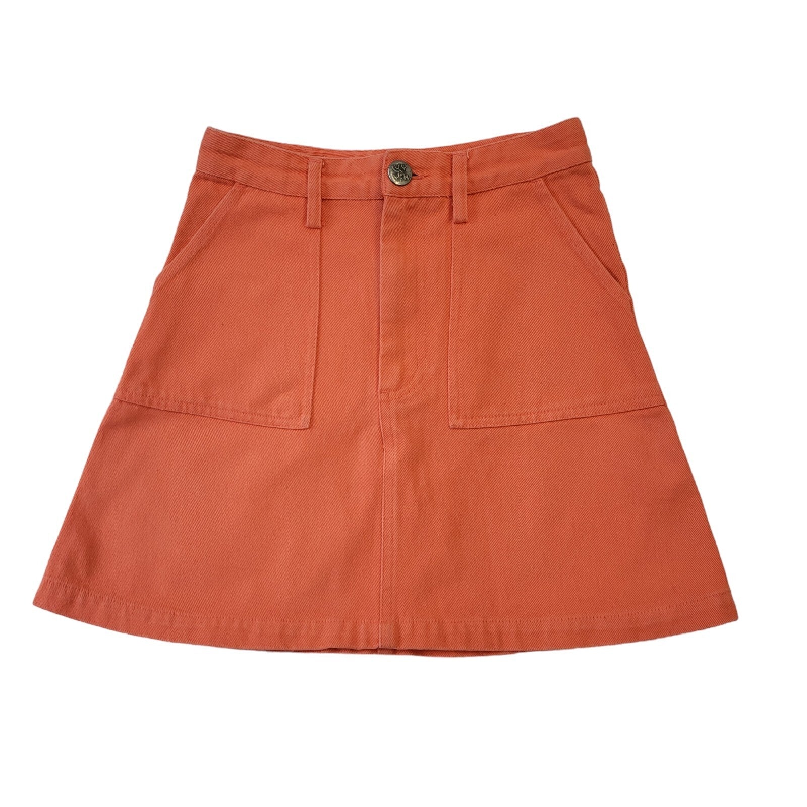 Lucy & Yak Y2K Vintage Pink Denim Skirt Women's Size 6 W24