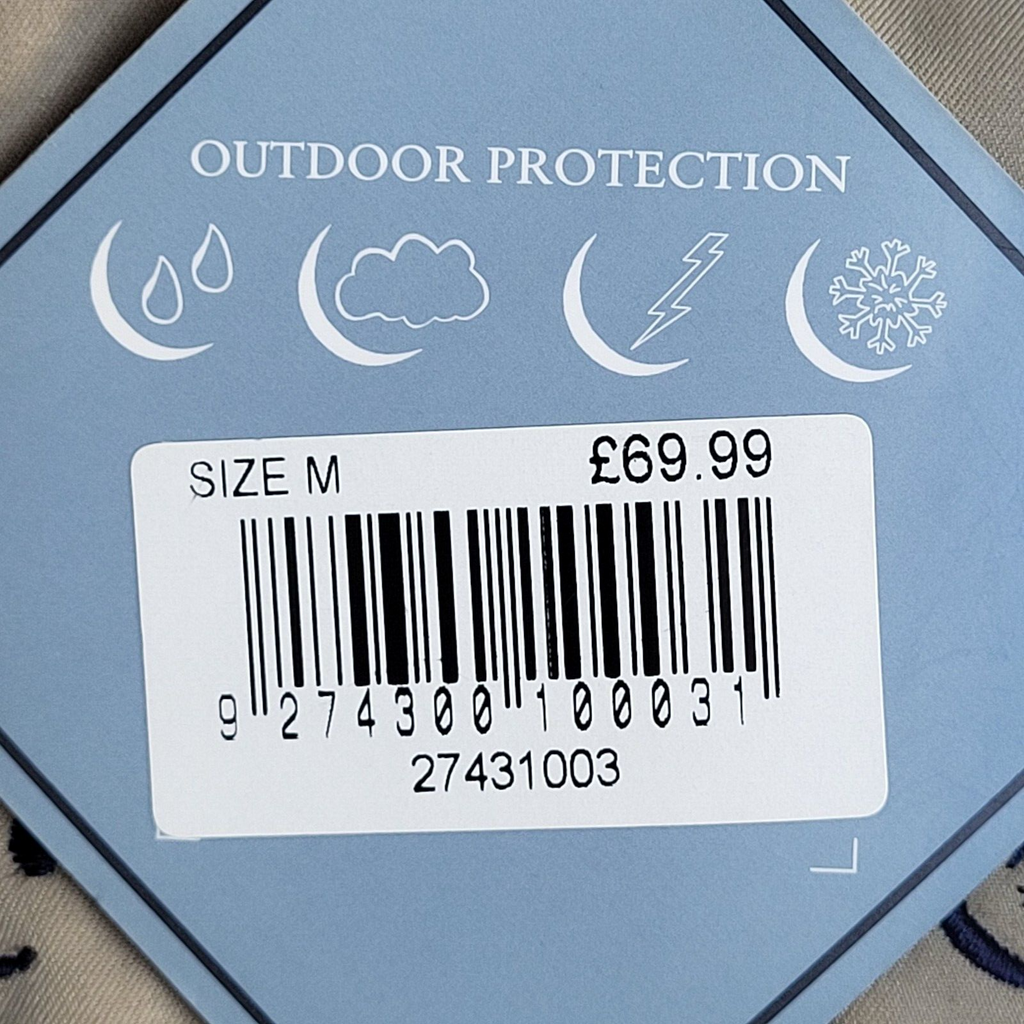 Greenwoods Escape Beige Outdoor Protection Coat UK Men's Size M BNWT