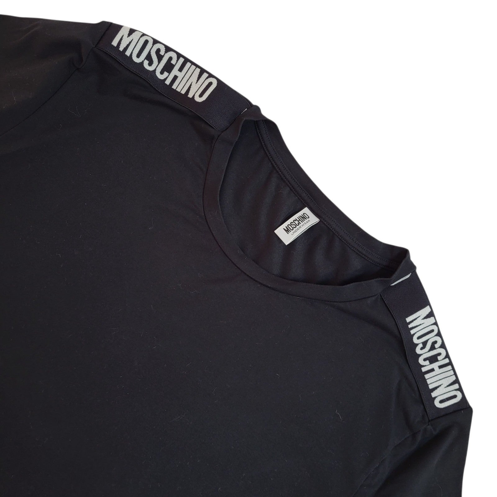 Moschino Black Y2k Cotton Double Stitch T-Shirt Uk Men's Size M