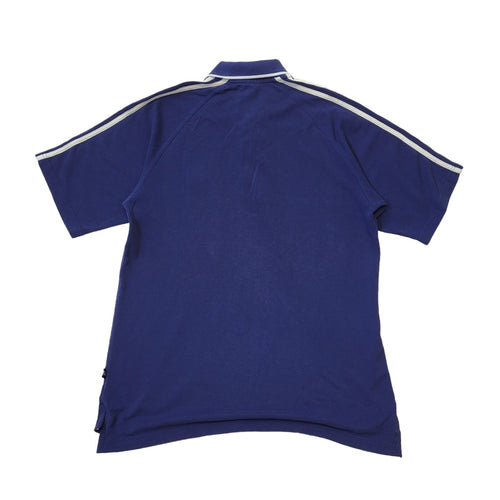 Adidas Vintage 90s Navy Blue Polo Shirt Mens Size Medium
