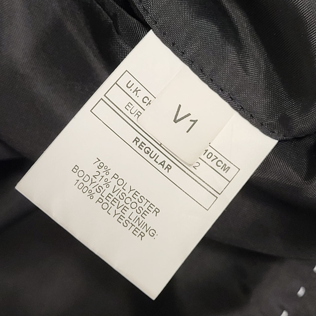 Moss London Black Y2k Blazer Suit Jacket Uk Men's Size Large 42"