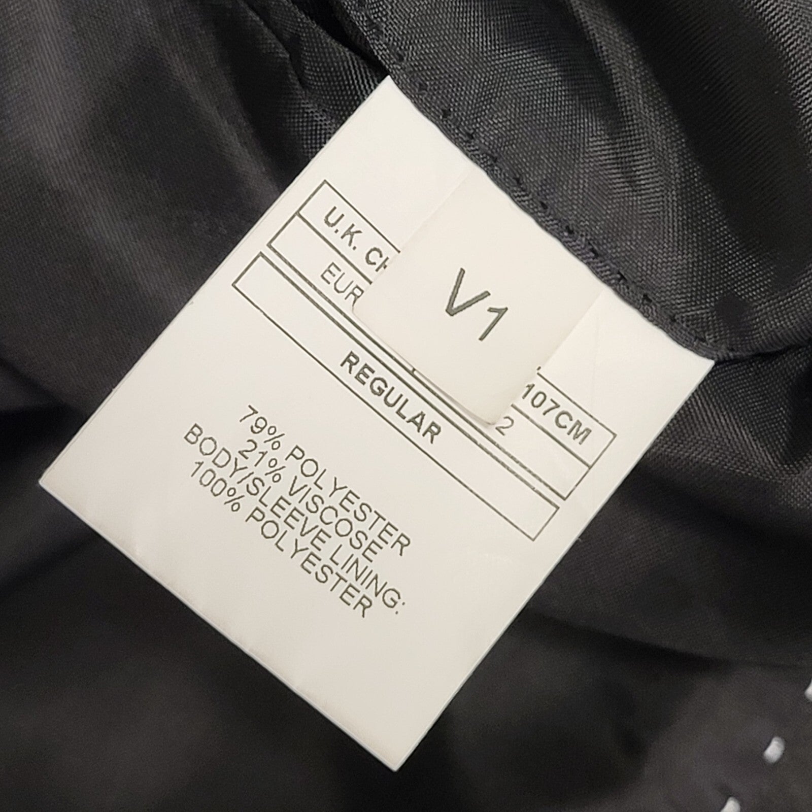 Moss London Black Y2k Blazer Suit Jacket Uk Men's Size Large 42"