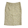 Hobbs Vintage 90's Cream Pencil Zip Skirt Uk Women's Size 8 W26 Bnwt