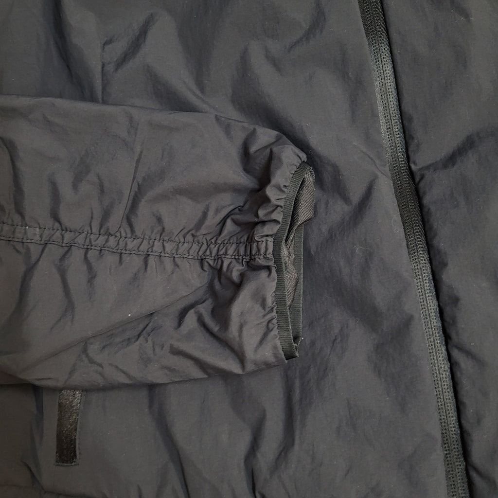 Adidas Windbreaker Jacket Black Y2k Hooded UK Women's Size M 10