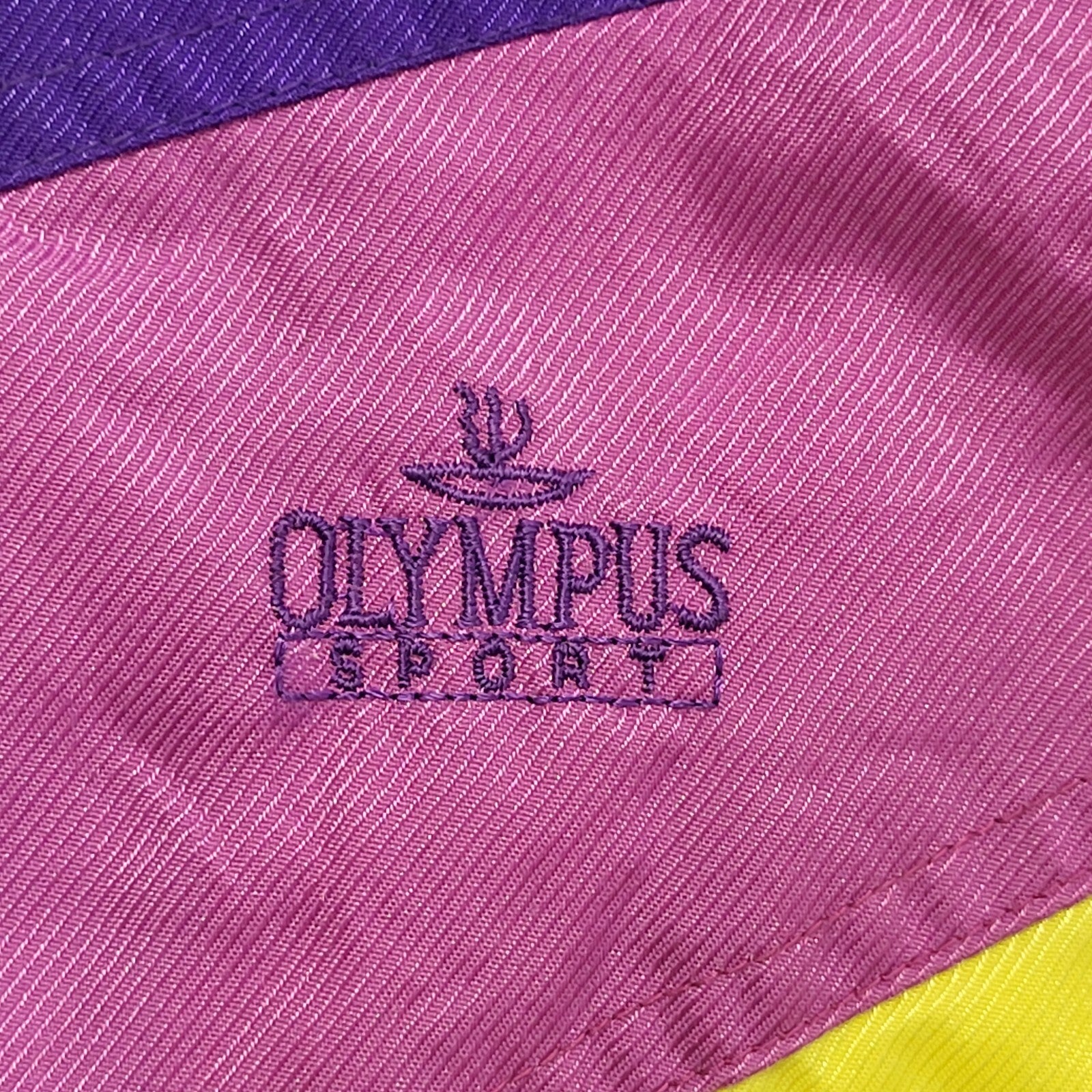 Olympus Sports Purple 80s Vintage Zip & Snap Jacket Uk Women's Size 10
