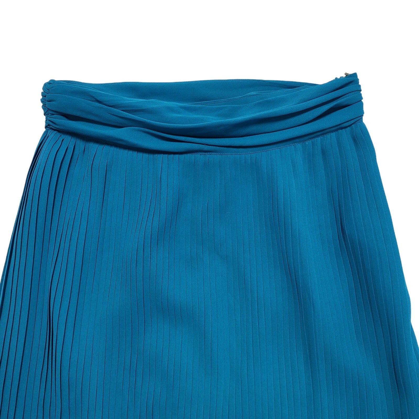 Collage Vintage 80's Blue A-Line Pencil Skirt Uk Women's Size 12