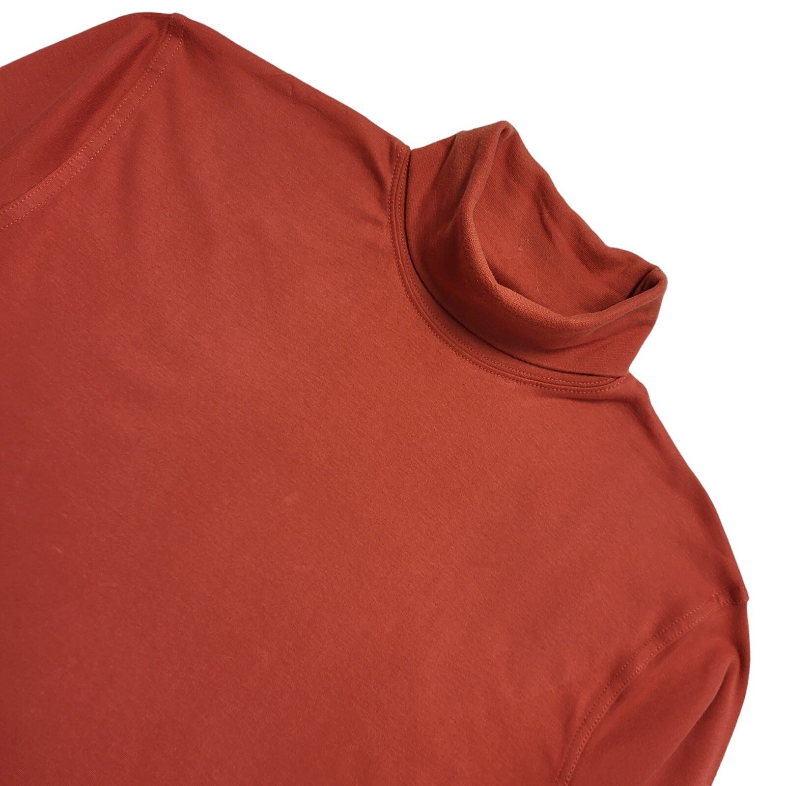 Equorian 90s Vintage Red Roll Neck Jumper Uk Women's Size L (18-20)