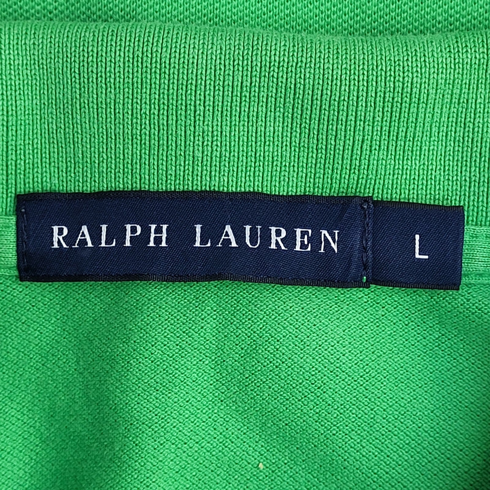 Ralph Lauren Polo Shirt Vintage Y2K Green Uk Women's Size L