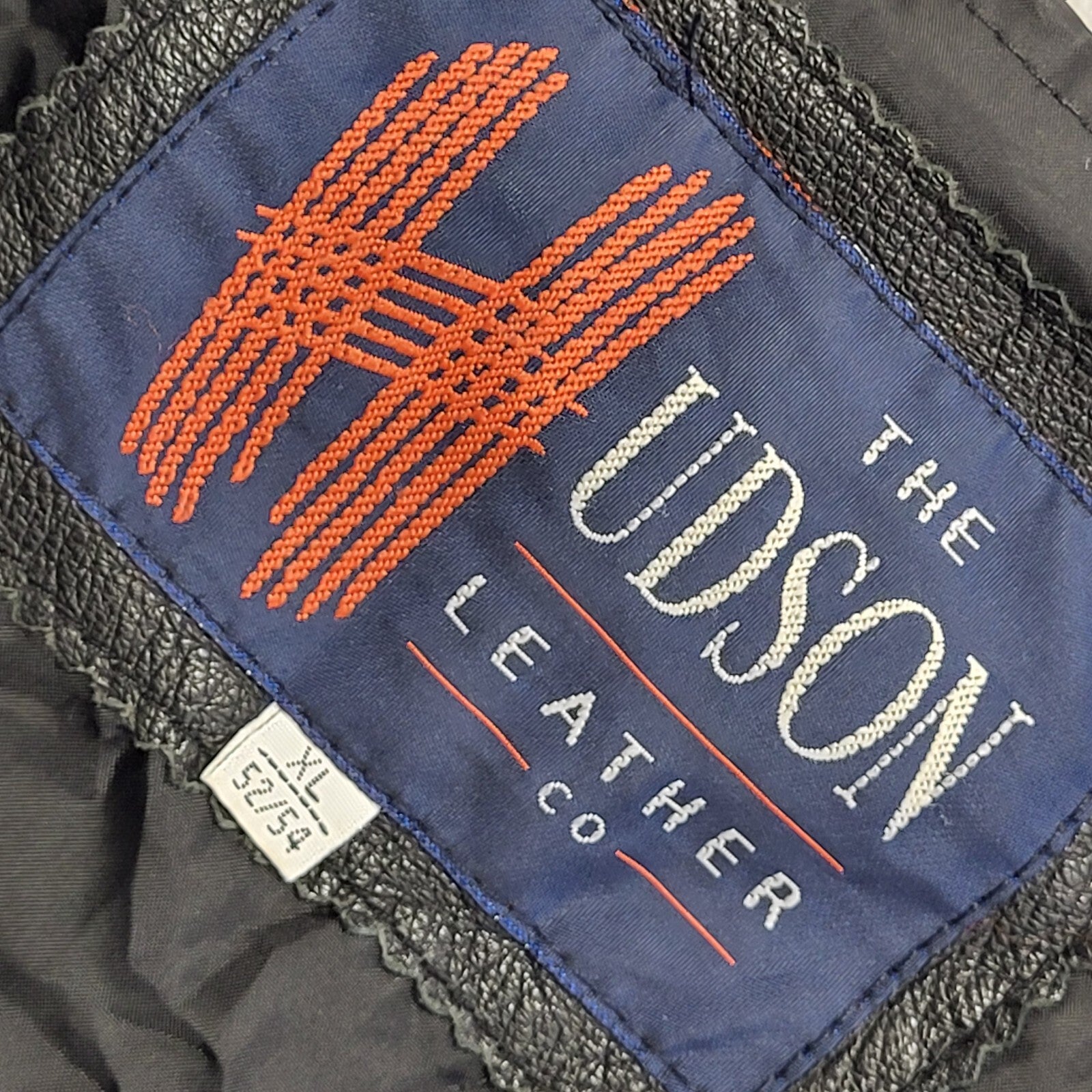 The Hudson Leather Co 80's Black Leather Waistcoat Mens Size XL