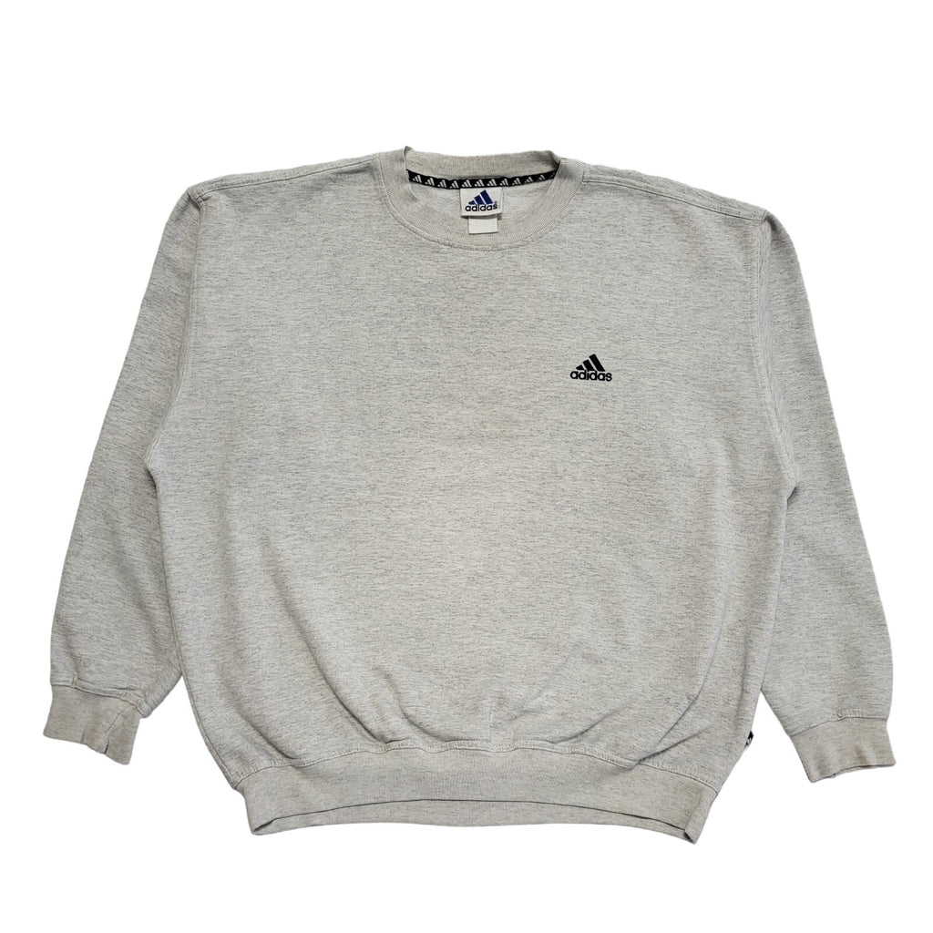 Adidas Grey Vintage 90s Sweatshirt Uk Men's Size 2XL