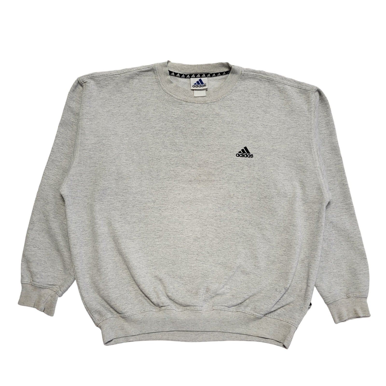 Adidas Grey Vintage 90s Sweatshirt Uk Men's Size 2XL