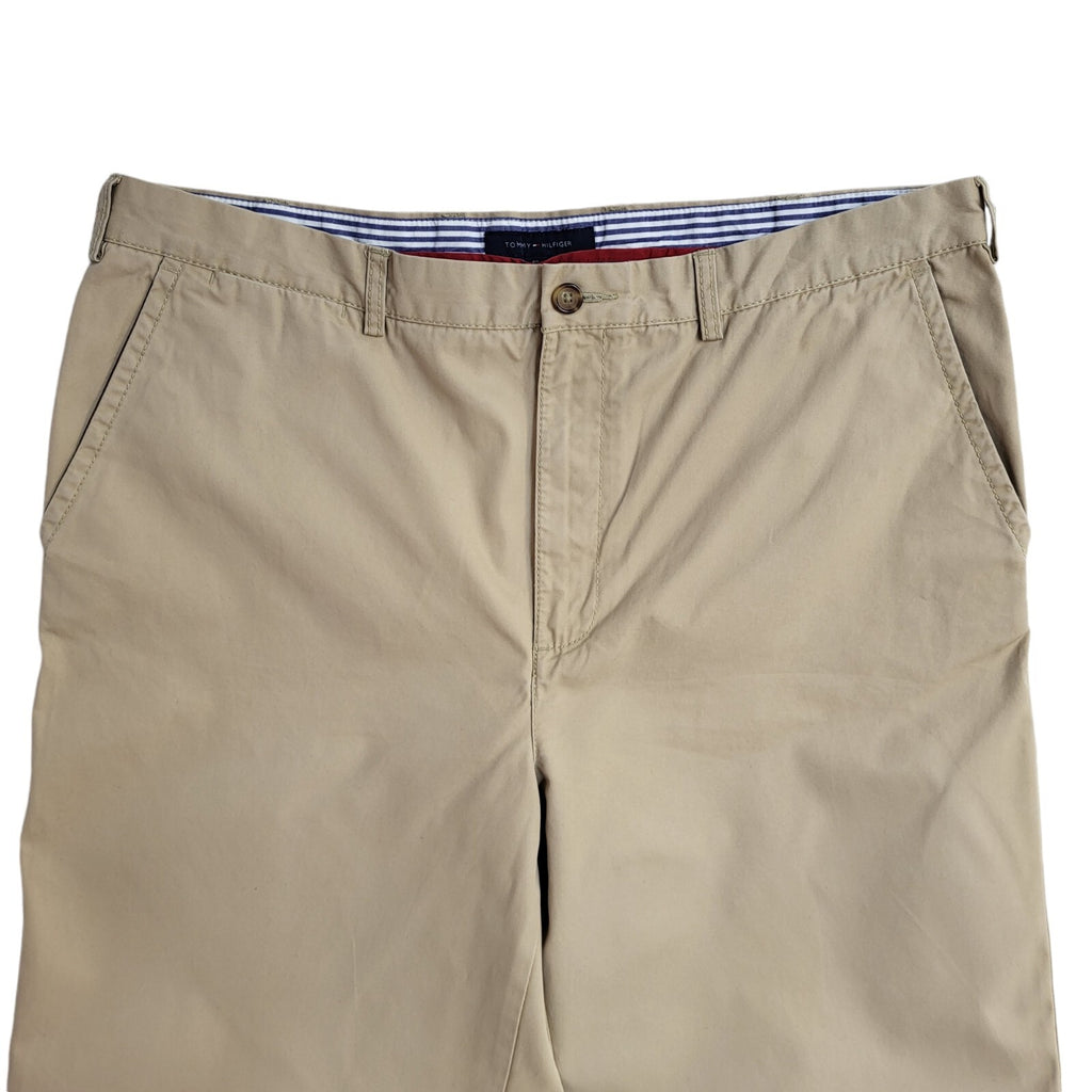 Tommy Hilfiger 90s Vintage Beige Straight Chino Trousers Uk Men's 3XL W40 L32