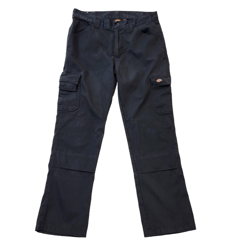 Dickies Black Workwear Straight Leg Cargo Trousers Men's Size XL W36 L32