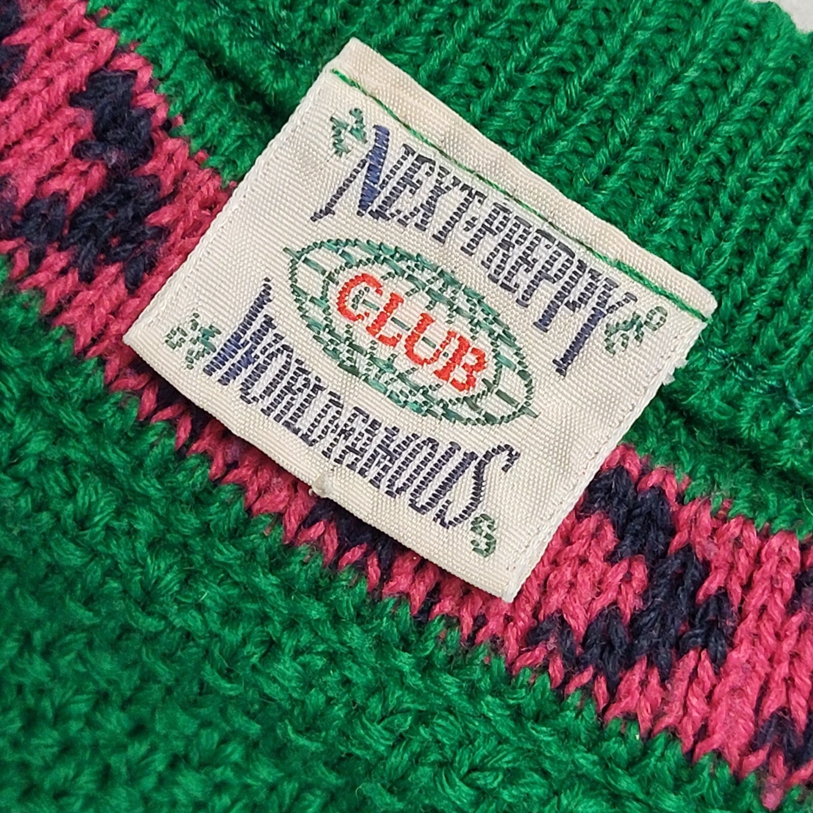 Next Preppy 90's Green Tassel Knit Long Sleeve Jumper Girls 5/6 Years