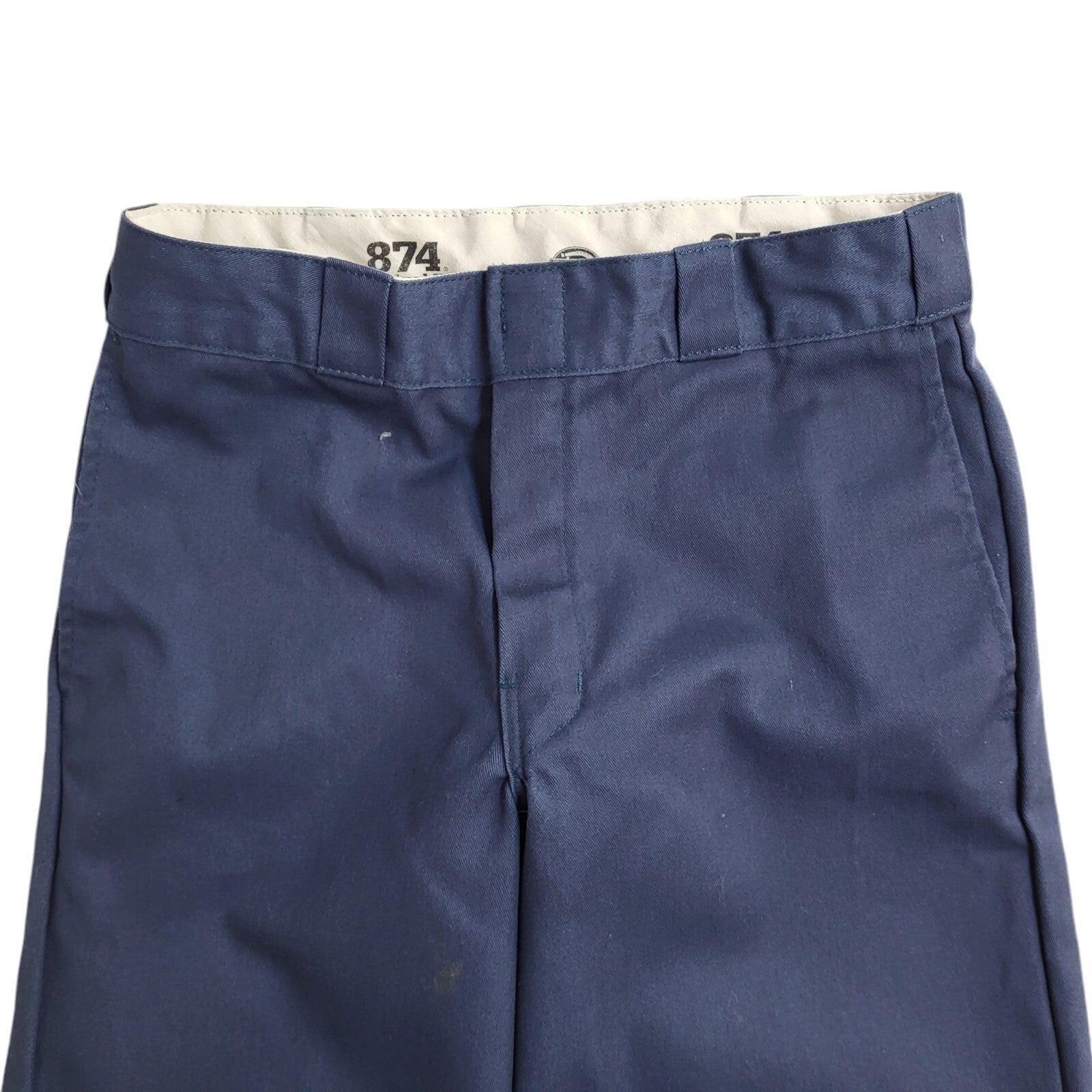 Dickies 874 90s Vintage Navy Blue Straight Work Trousers Uk Men's Size S W30 L31