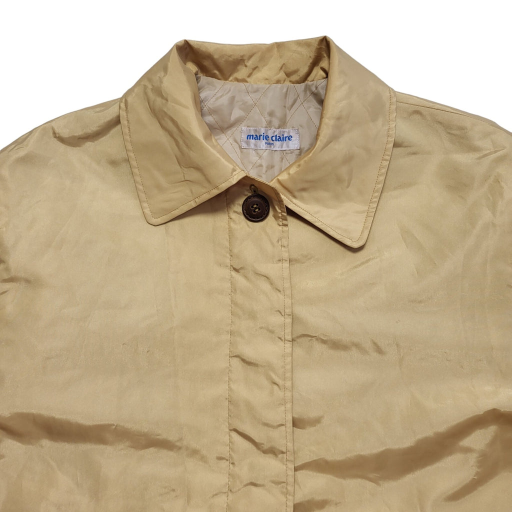 Marie Claire Yellow 80s Vintage Button Jacket Uk Women's Size 16