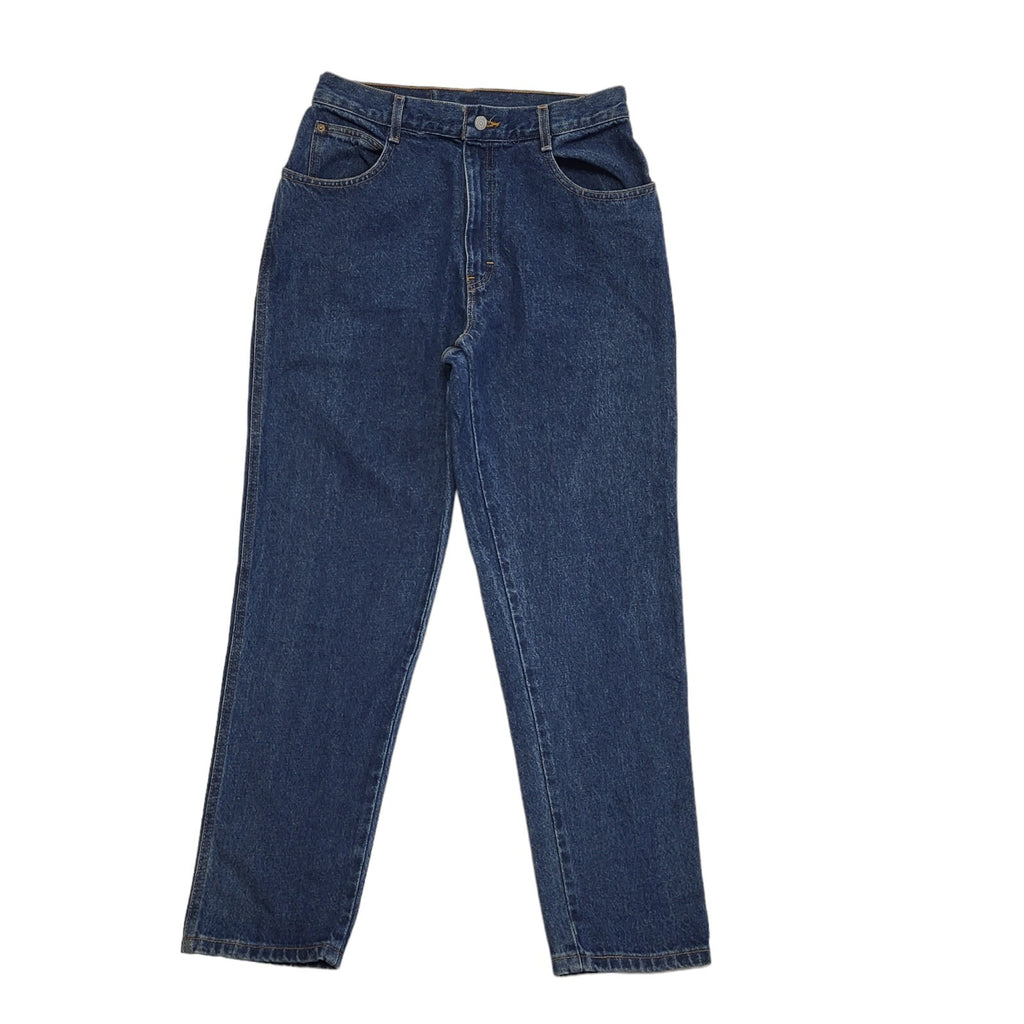Gitano 90s Dark Blue Tapered Denim High Waist Jeans Uk Women's Size 12 W28 L30