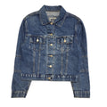 Bridle Dark Blue 90s Vintage Button Denim Jacket Uk Women's Size M
