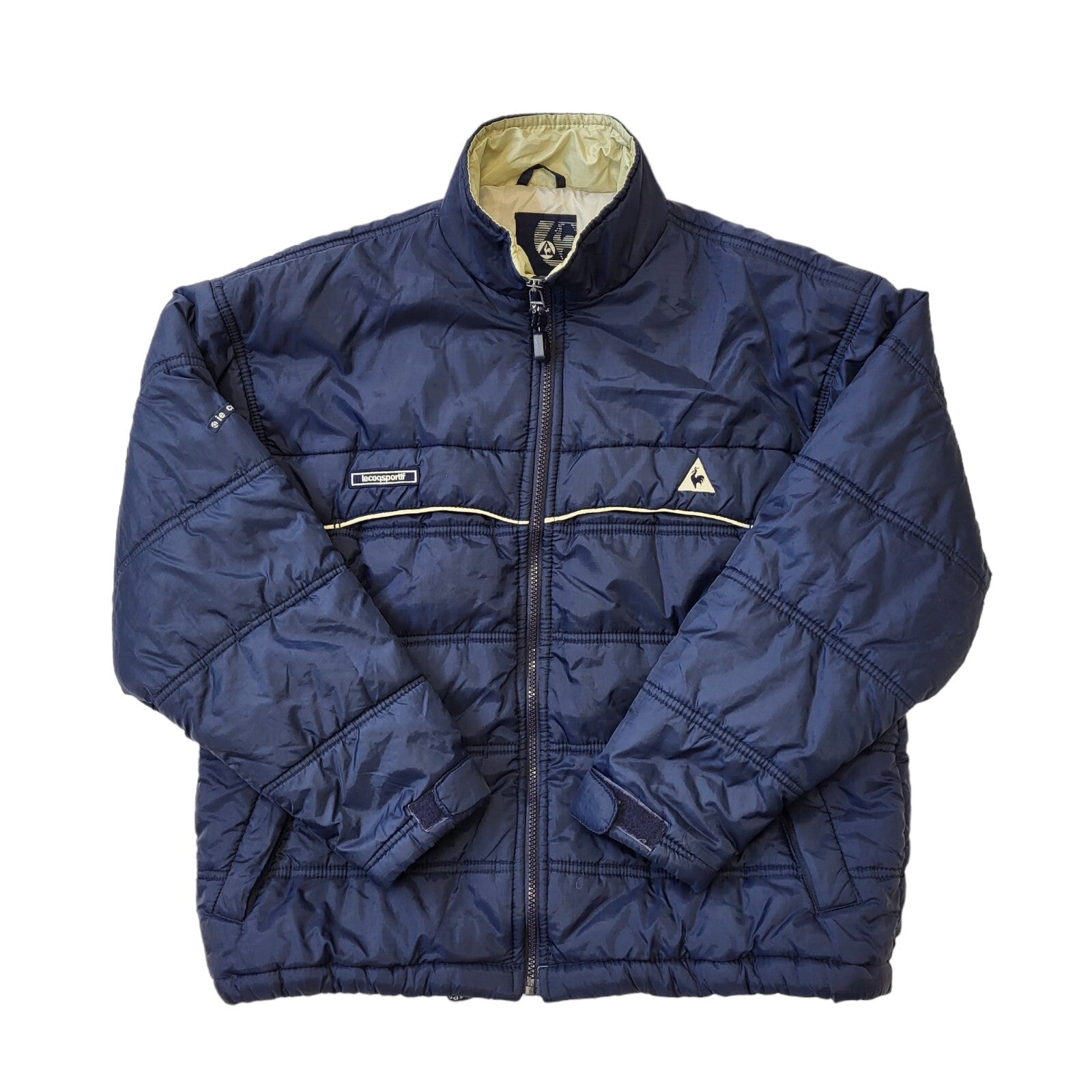 Le Coq Sportif 90s Vintage Navy Blue Zipped Jacket Boy's/Girls Size XL