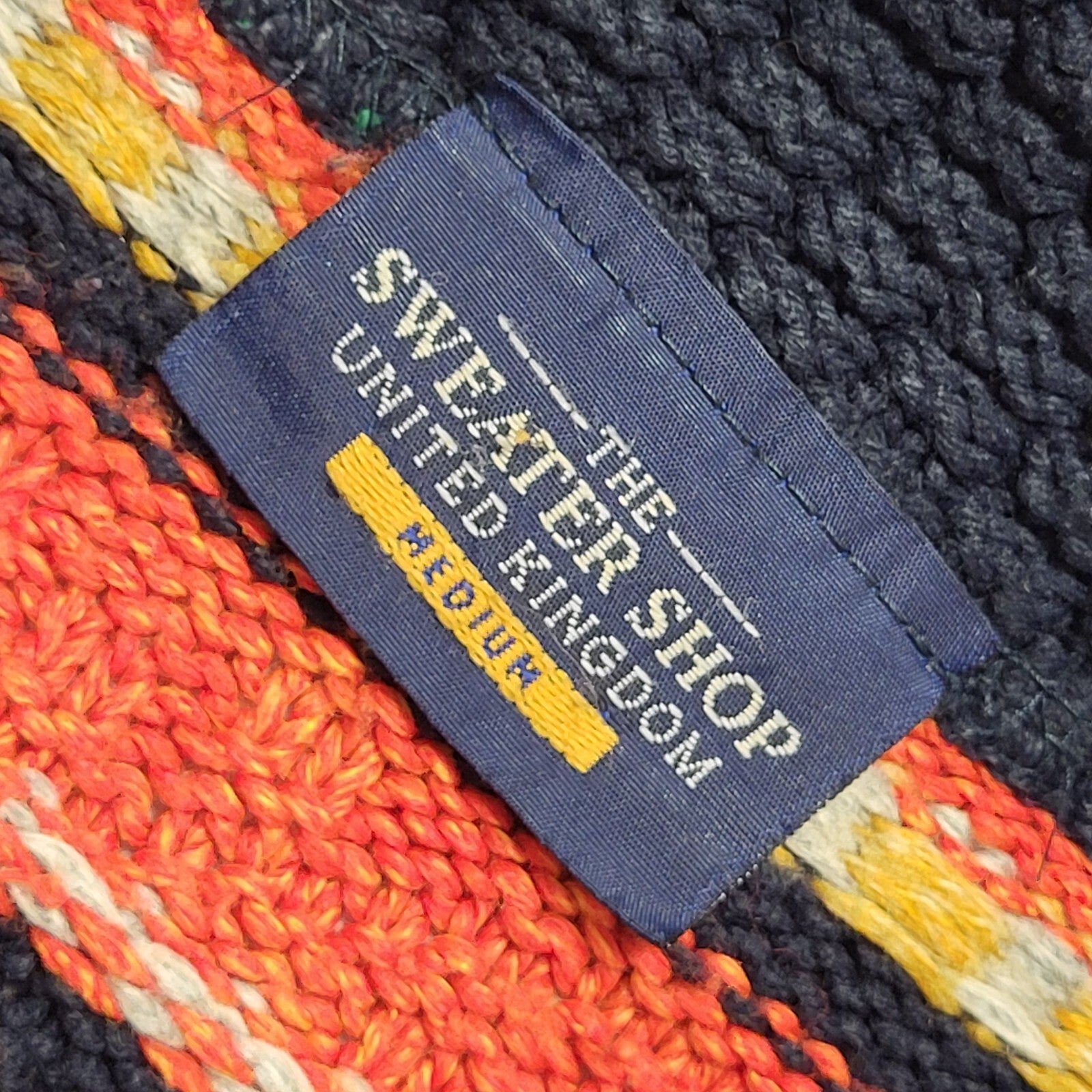The Sweater Shop Vintage 90's Multicolour Button Up Cardigan UK Womens Size M