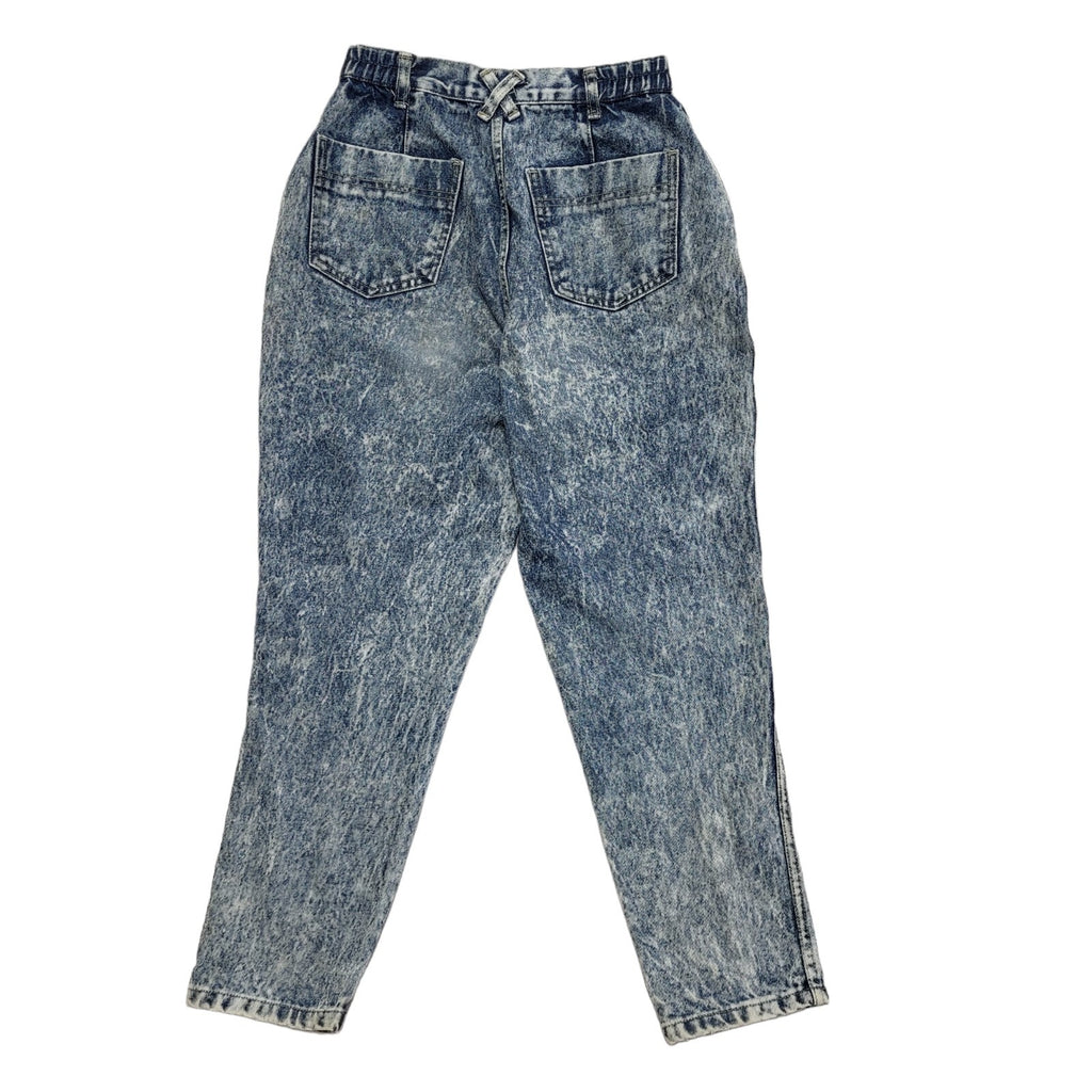 Vintage 90s Bleach Blue Skinny Denim Jeans Uk Women's Size 10 W28 L26