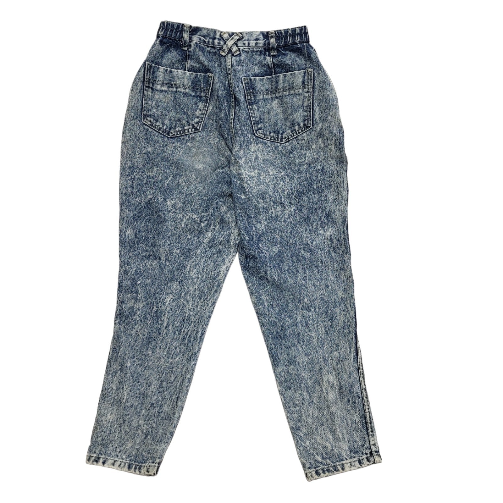 Vintage 90s Bleach Blue Skinny Denim Jeans Uk Women's Size 10 W28 L26