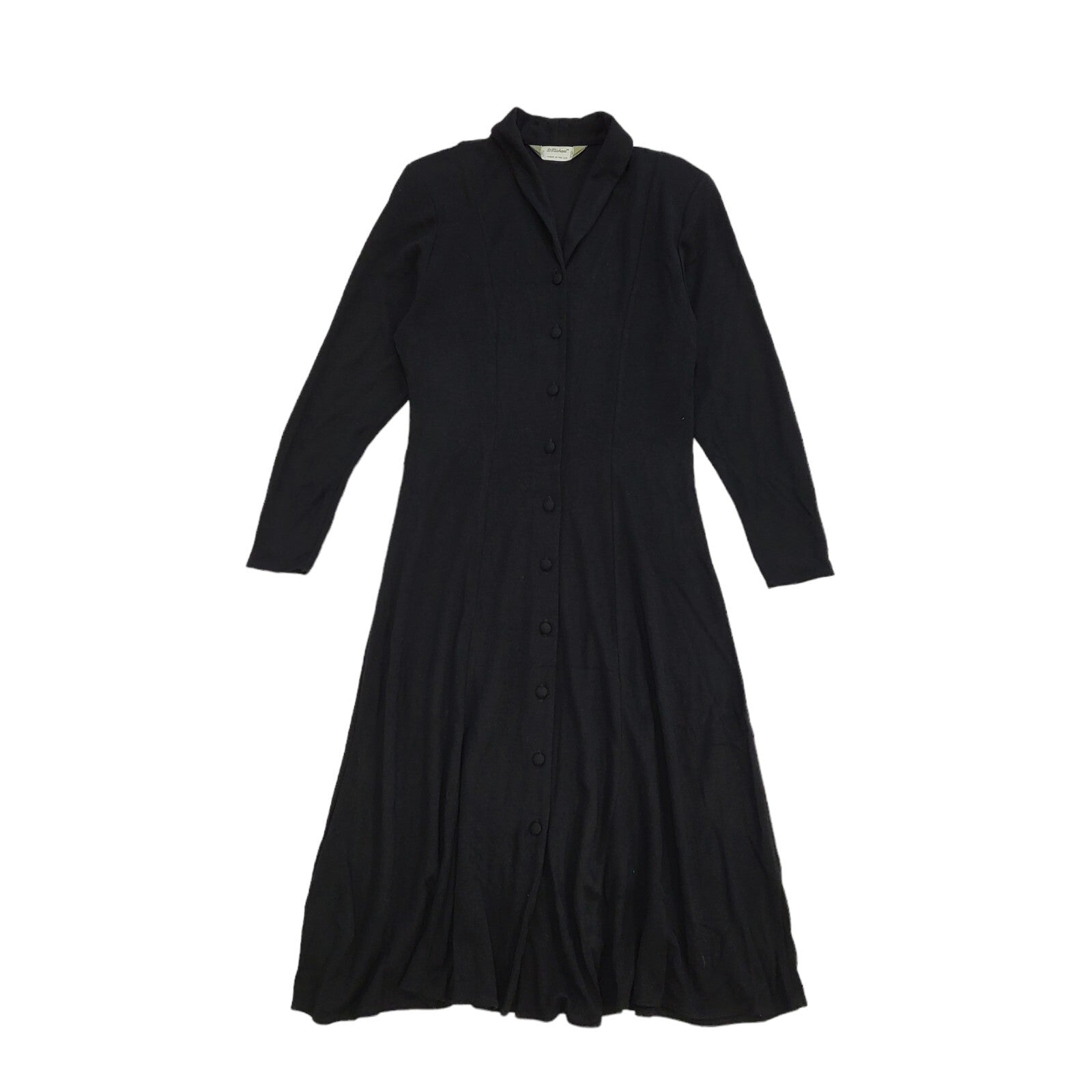90s Vintage St Michael Black Daywear Dress Women's Size 12