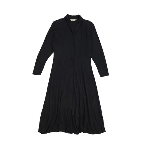 90s Vintage St Michael Black Daywear Dress Women's Size 12