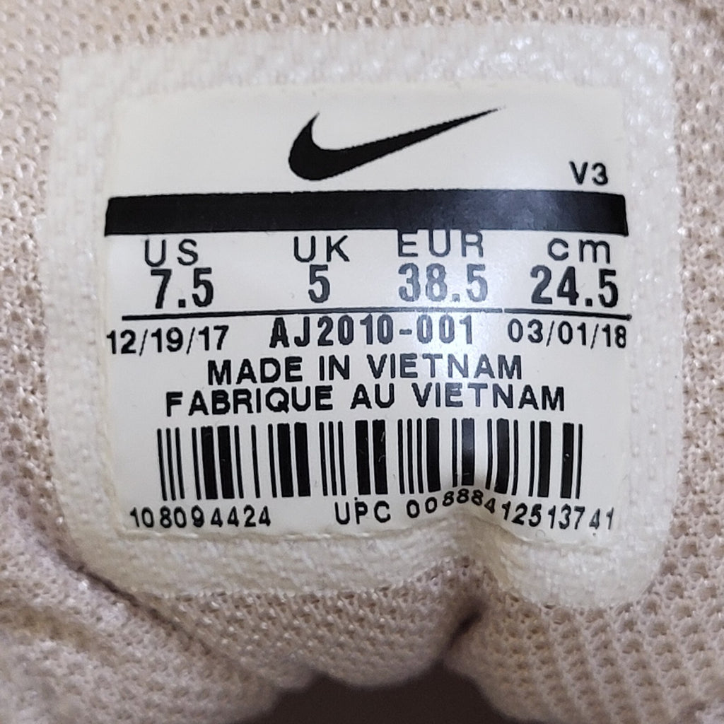 Nike Air Max Thea Beige Canvas Lace-Up Sports Trainers Women's Uk Size 5