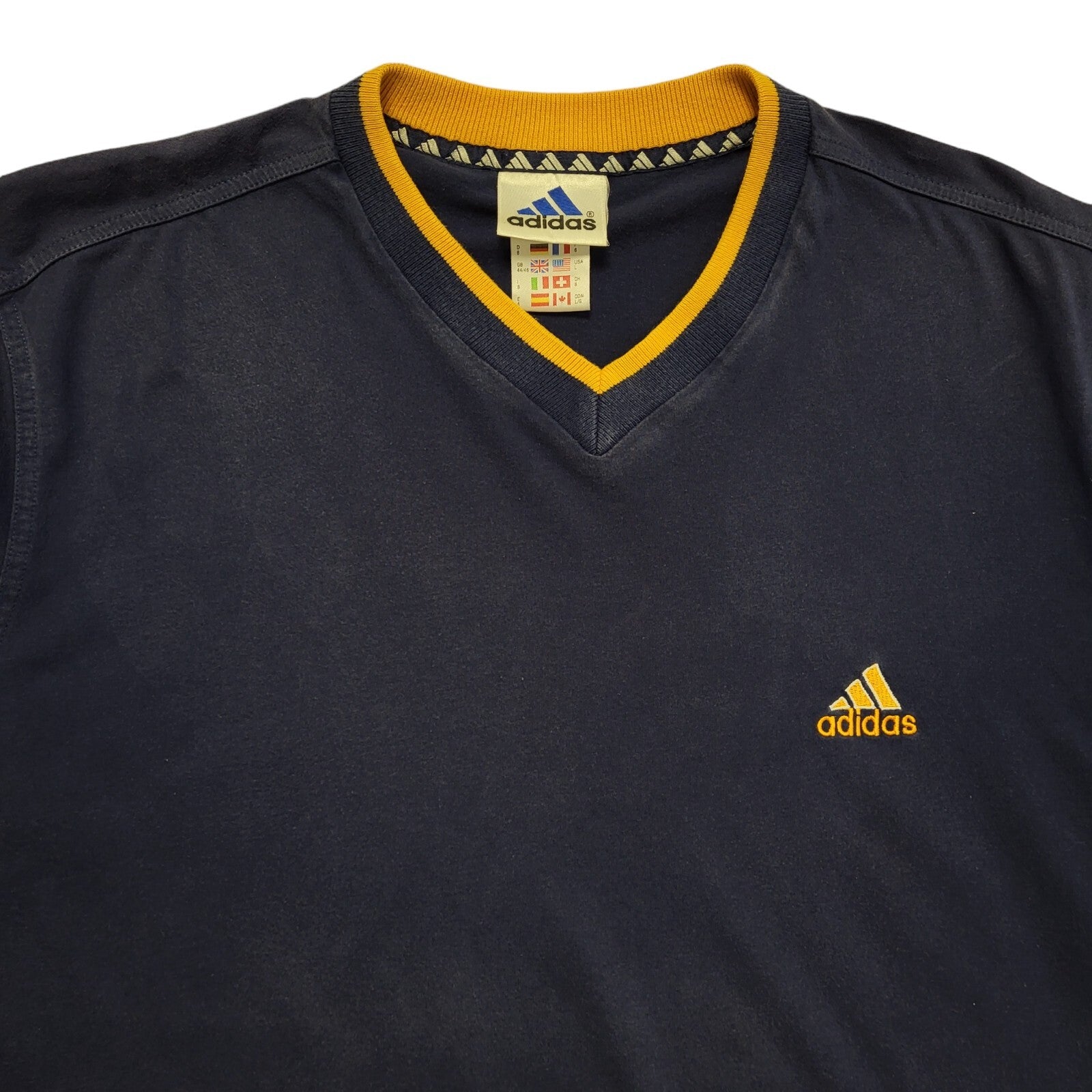 Adidas Vintage 90s  Blue Short Sleeve T-Shirt Mens UK Size XL