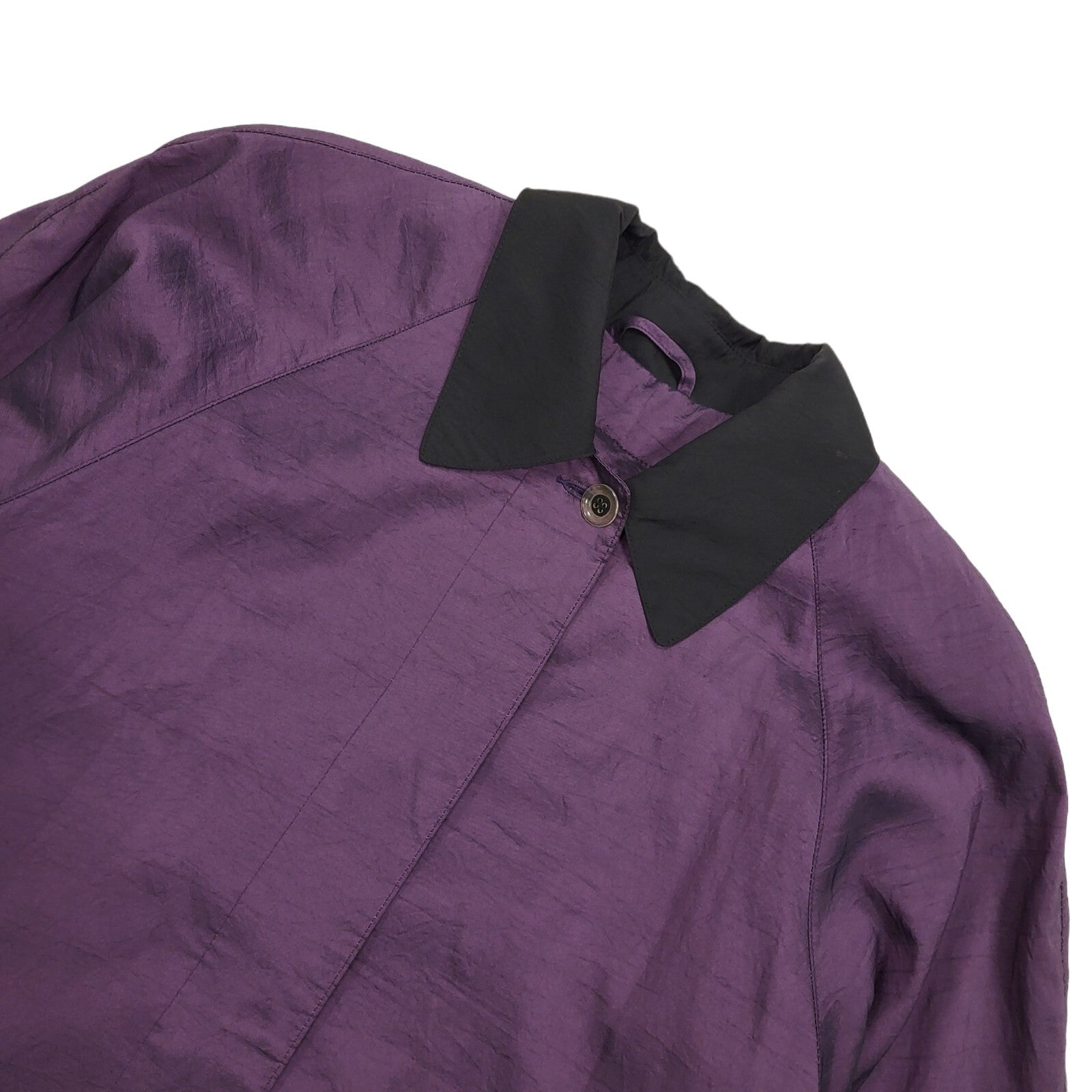 Jones New York Vintage 80s Purple & Black Formal Coat Women's Size 18.