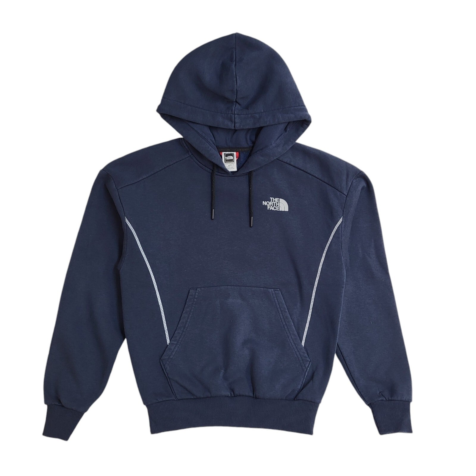 The North Face 90's Blue Drawstring Sports Hoodie UK Women's Size XS