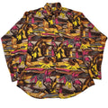 Haupt 90s Vintage Retro Abstract Long Sleeve Shirt Mens Size M