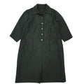 70s Vintage Green Button-Down Daywear Dress Women's Size 14 Eu 42