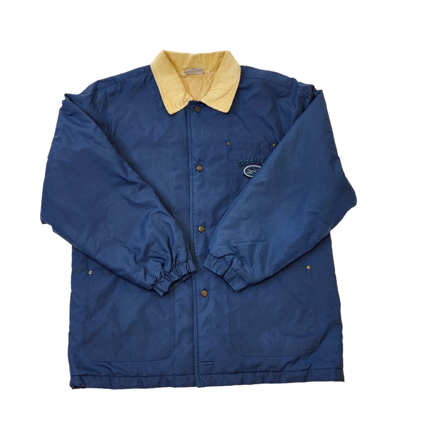 Reebok 90s Vintage Navy Blue Over-sized Sports Jacket Men's Size Large