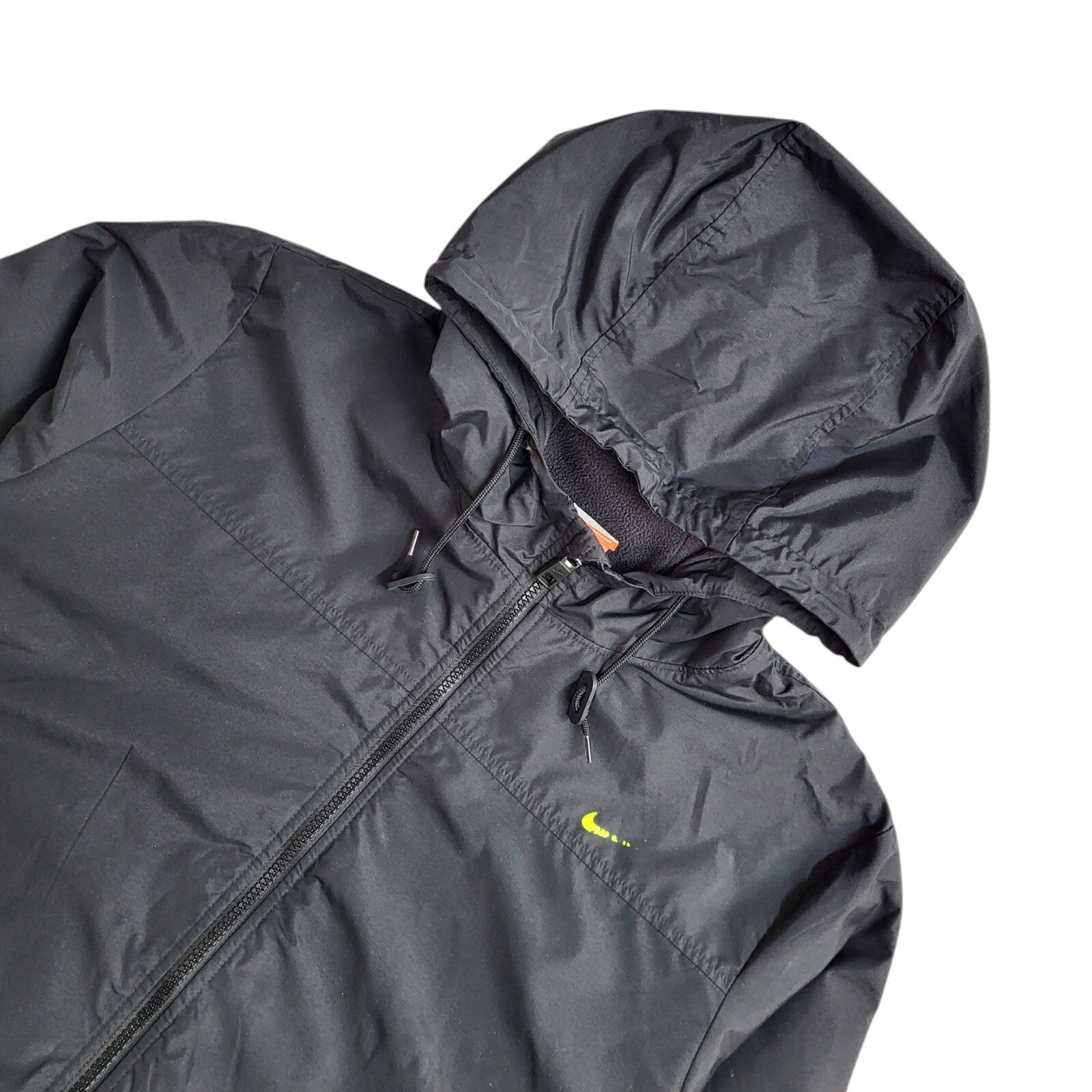 Nike Black Vintage Y2k Hooded Sports Jacket UK Men's Size Large