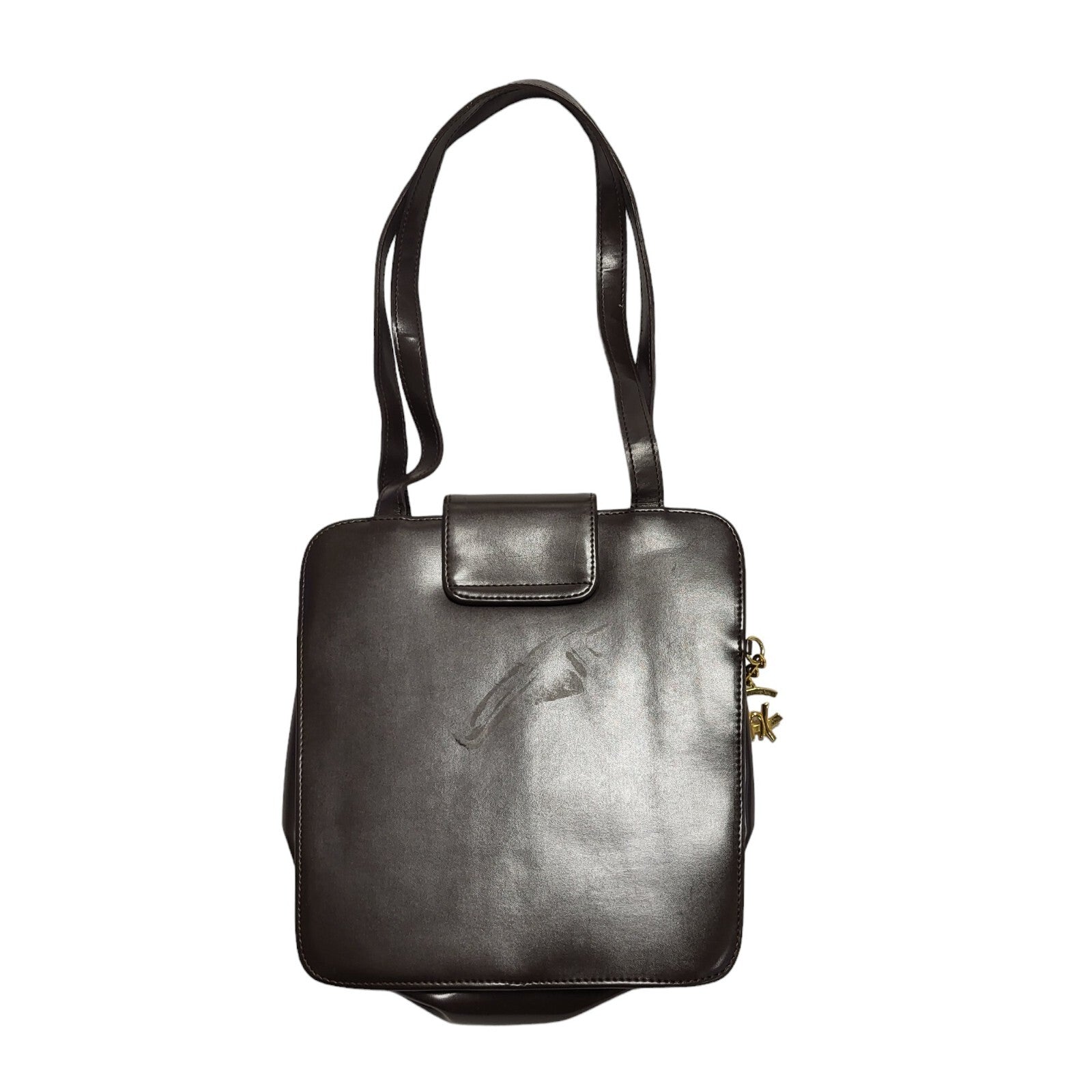 Chiltern Vintage Brown Leather Hand Bag / Shoulder Bag Uk Women's 10" x 9"