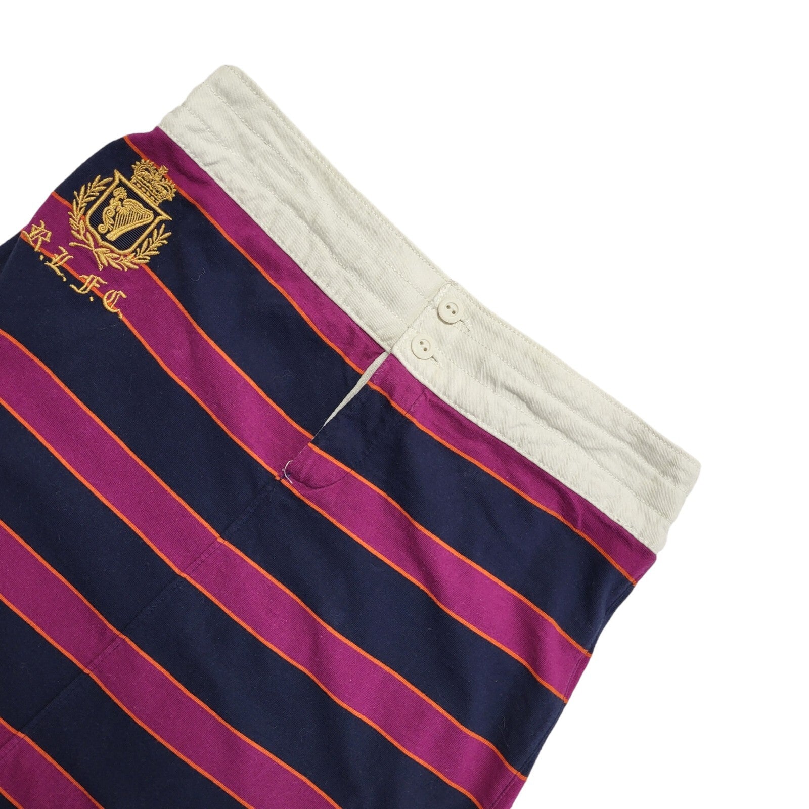 Ralph Lauren Purple Striped Pencil Skirt Uk Women's Size Medium W28
