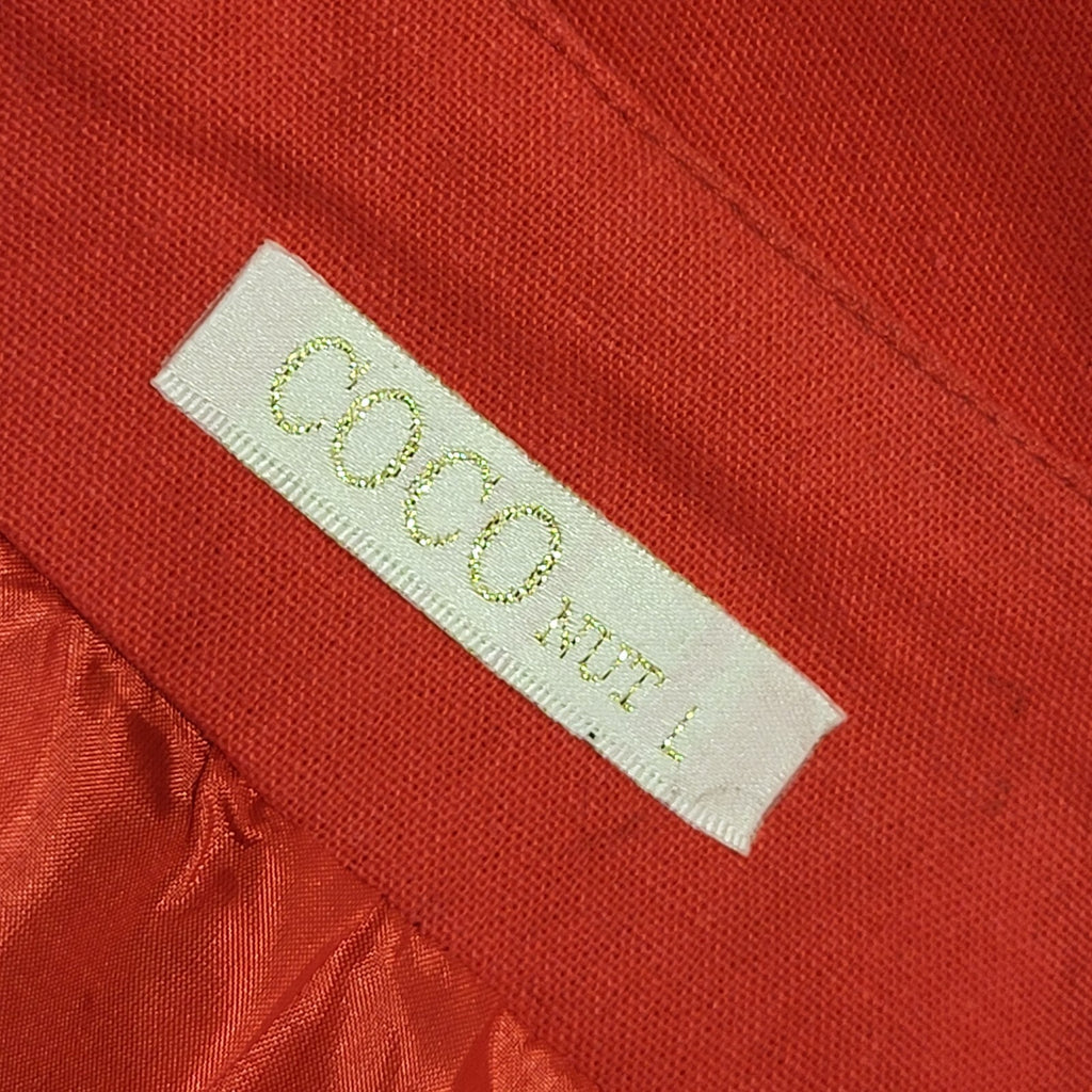 Coconut 90s Vintage Red Open Front Jacket Uk Women's Size Large